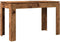 vidaXL - Eettafel - 120x60x76 - cm - bewerkt - hout - oud - houtkleurig