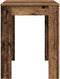 vidaXL - Eettafel - 120x60x76 - cm - bewerkt - hout - oud - houtkleurig