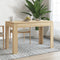 vidaXL - Eettafel - 120x60x76 - cm - bewerkt - hout - sonoma - eikenkleurig