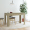 vidaXL - Eettafel - 120x60x76 - cm - bewerkt - hout - sonoma - eikenkleurig