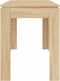 vidaXL - Eettafel - 120x60x76 - cm - bewerkt - hout - sonoma - eikenkleurig