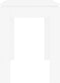 vidaXL - Eettafel - 120x60x76 - cm - bewerkt - hout - wit
