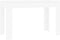vidaXL - Eettafel - 120x60x76 - cm - bewerkt - hout - wit