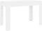 vidaXL - Eettafel - 120x60x76 - cm - bewerkt - hout - wit