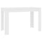 vidaXL - Eettafel - 120x60x76 - cm - bewerkt - hout - wit
