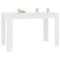 vidaXL - Eettafel - 120x60x76 - cm - bewerkt - hout - wit