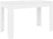 vidaXL - Eettafel - 120x60x76 - cm - bewerkt - hout - wit