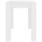 vidaXL - Eettafel - 120x60x76 - cm - bewerkt - hout - wit