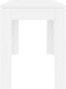 vidaXL - Eettafel - 120x60x76 - cm - bewerkt - hout - wit