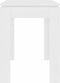 vidaXL - Eettafel - 120x60x76 - cm - bewerkt - hout - wit