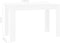 vidaXL - Eettafel - 120x60x76 - cm - bewerkt - hout - wit