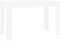 vidaXL - Eettafel - 120x60x76 - cm - bewerkt - hout - wit
