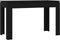 vidaXL - Eettafel - 120x60x76 - cm - bewerkt - hout - zwart