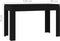 vidaXL - Eettafel - 120x60x76 - cm - bewerkt - hout - zwart