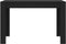 vidaXL - Eettafel - 120x60x76 - cm - bewerkt - hout - zwart