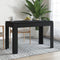 vidaXL - Eettafel - 120x60x76 - cm - bewerkt - hout - zwart