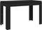 vidaXL - Eettafel - 120x60x76 - cm - bewerkt - hout - zwart