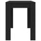 vidaXL - Eettafel - 120x60x76 - cm - bewerkt - hout - zwart