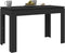 vidaXL - Eettafel - 120x60x76 - cm - bewerkt - hout - zwart