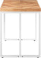 vidaXL - Eettafel - 120x60x76 - cm - massief - acaciahout - en - mangohout