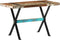 vidaXL - Eettafel - 120x60x76 - cm - massief - gerecycled - hout
