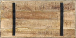 vidaXL - Eettafel - 120x60x76 - cm - ruw - mangohout