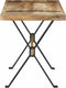 vidaXL - Eettafel - 120x60x76 - cm - ruw - mangohout