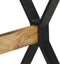 vidaXL - Eettafel - 120x60x76 - cm - ruw - mangohout