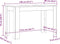 vidaXL - Eettafel - 120x60x76 - cm - spaanplaat - zwart - eikenkleurig