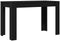 vidaXL - Eettafel - 120x60x76 - cm - spaanplaat - zwart - eikenkleurig