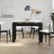 vidaXL - Eettafel - 120x60x76 - cm - spaanplaat - zwart - eikenkleurig