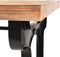 vidaXL - Eettafel - 122x65x82 - cm - massief - vurenhout