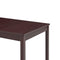vidaXL - Eettafel - 140x70x73 - cm - grenenhout - donkerbruin