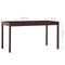 vidaXL - Eettafel - 140x70x73 - cm - grenenhout - donkerbruin
