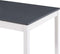 vidaXL - Eettafel - 140x70x73 - cm - grenenhout - wit - en - grijs