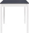 vidaXL - Eettafel - 140x70x73 - cm - grenenhout - wit - en - grijs