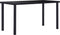 vidaXL - Eettafel - 140x70x75 - cm - gehard - glas - zwart