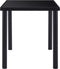vidaXL - Eettafel - 140x70x75 - cm - gehard - glas - zwart