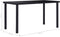 vidaXL - Eettafel - 140x70x75 - cm - gehard - glas - zwart