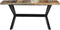 vidaXL - Eettafel - 140x70x75 - cm - massief - gerecycled - hout