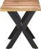 vidaXL - Eettafel - 140x70x75 - cm - massief - hout - met - honingkleurige - afwerking