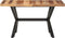 vidaXL - Eettafel - 140x70x75 - cm - massief - hout - met - honingkleurige - afwerking