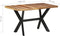 vidaXL - Eettafel - 140x70x75 - cm - massief - hout - met - honingkleurige - afwerking