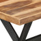 vidaXL - Eettafel - 140x70x75 - cm - massief - hout - met - honingkleurige - afwerking