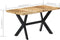 vidaXL - Eettafel - 140x70x75 - cm - massief - ruw - mangohout