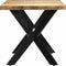 vidaXL - Eettafel - 140x70x75 - cm - massief - ruw - mangohout