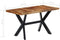 vidaXL - Eettafel - 140x70x75 - cm - massief - sheeshamhout