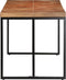 vidaXL - Eettafel - 140x70x76 - cm - massief - acaciahout - en - mangohout