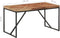 vidaXL - Eettafel - 140x70x76 - cm - massief - acaciahout - en - mangohout