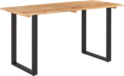 vidaXL - Eettafel - 140x70x76 - cm - massief - acaciahout